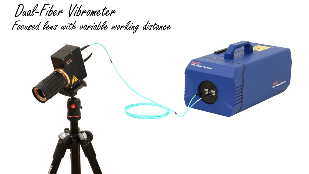 Vibromètre laser double fibre
